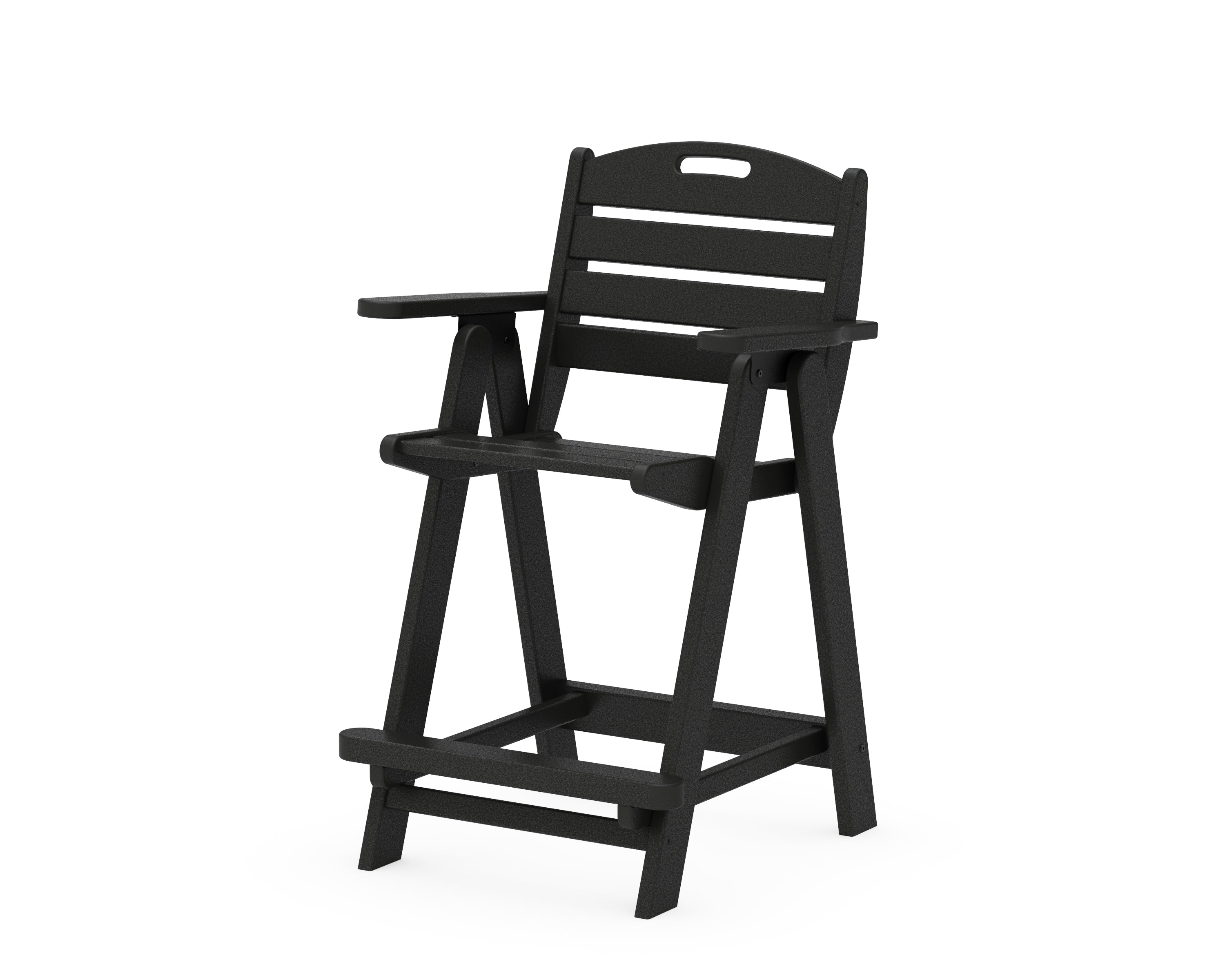 POLYWOOD® Nautical Counter Chair in Black