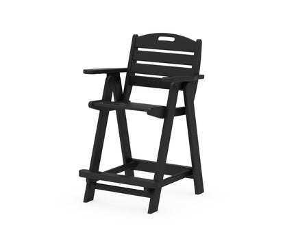 POLYWOOD® Nautical Counter Chair in Black