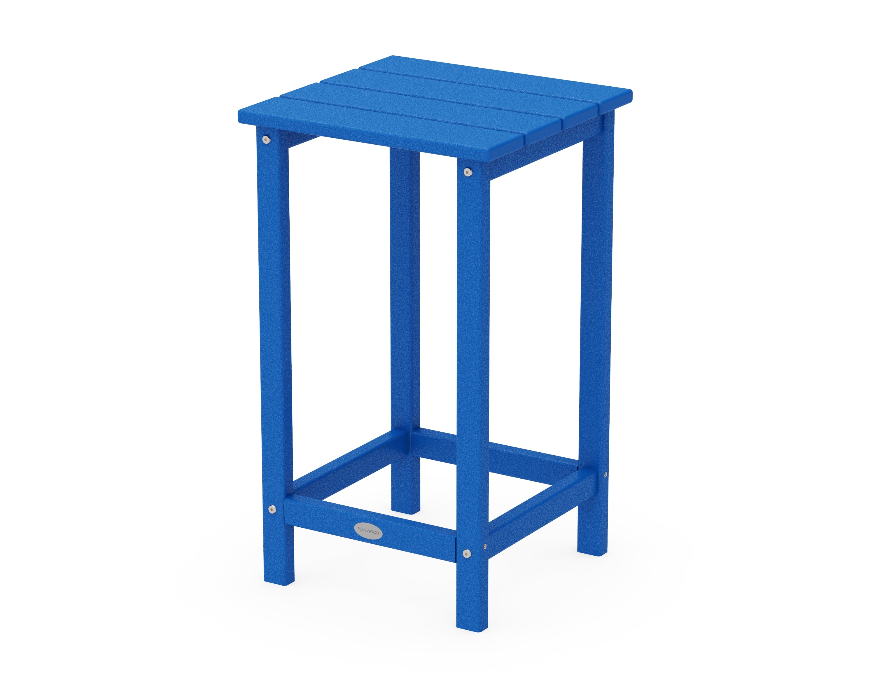 POLYWOOD® Long Island 26" Counter Side Table in Pacific Blue