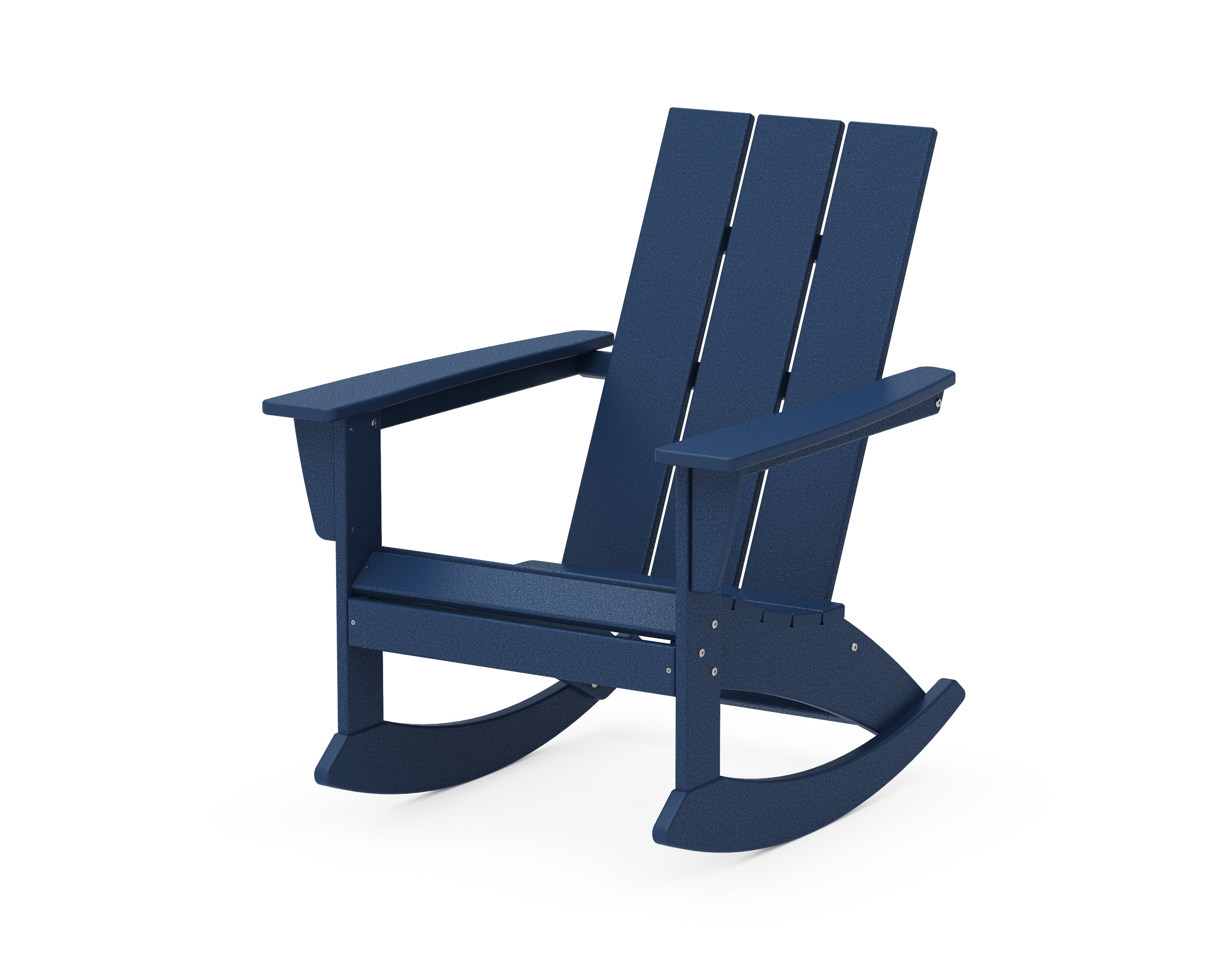 POLYWOOD® Modern Adirondack Rocking Chair in Navy