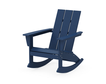 POLYWOOD® Modern Adirondack Rocking Chair in Navy