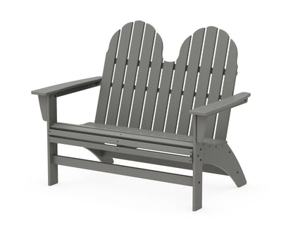 POLYWOOD® Vineyard 48" Adirondack Bench in Slate Grey