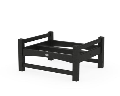 POLYWOOD® Club Ottoman Frame in Black