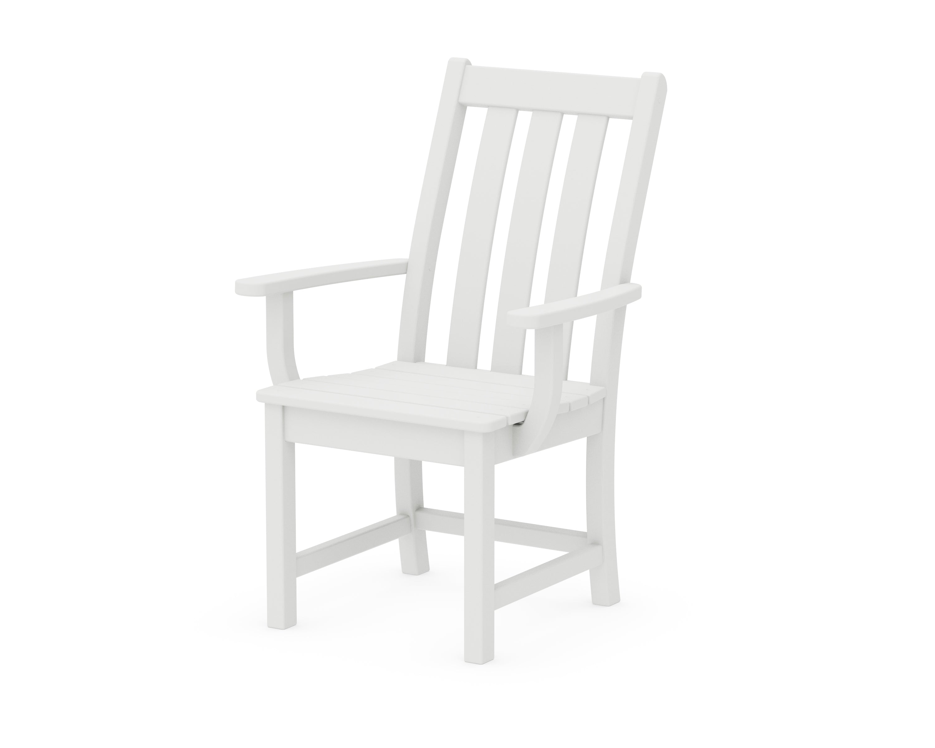 POLYWOOD® Vineyard Dining Arm Chair in White