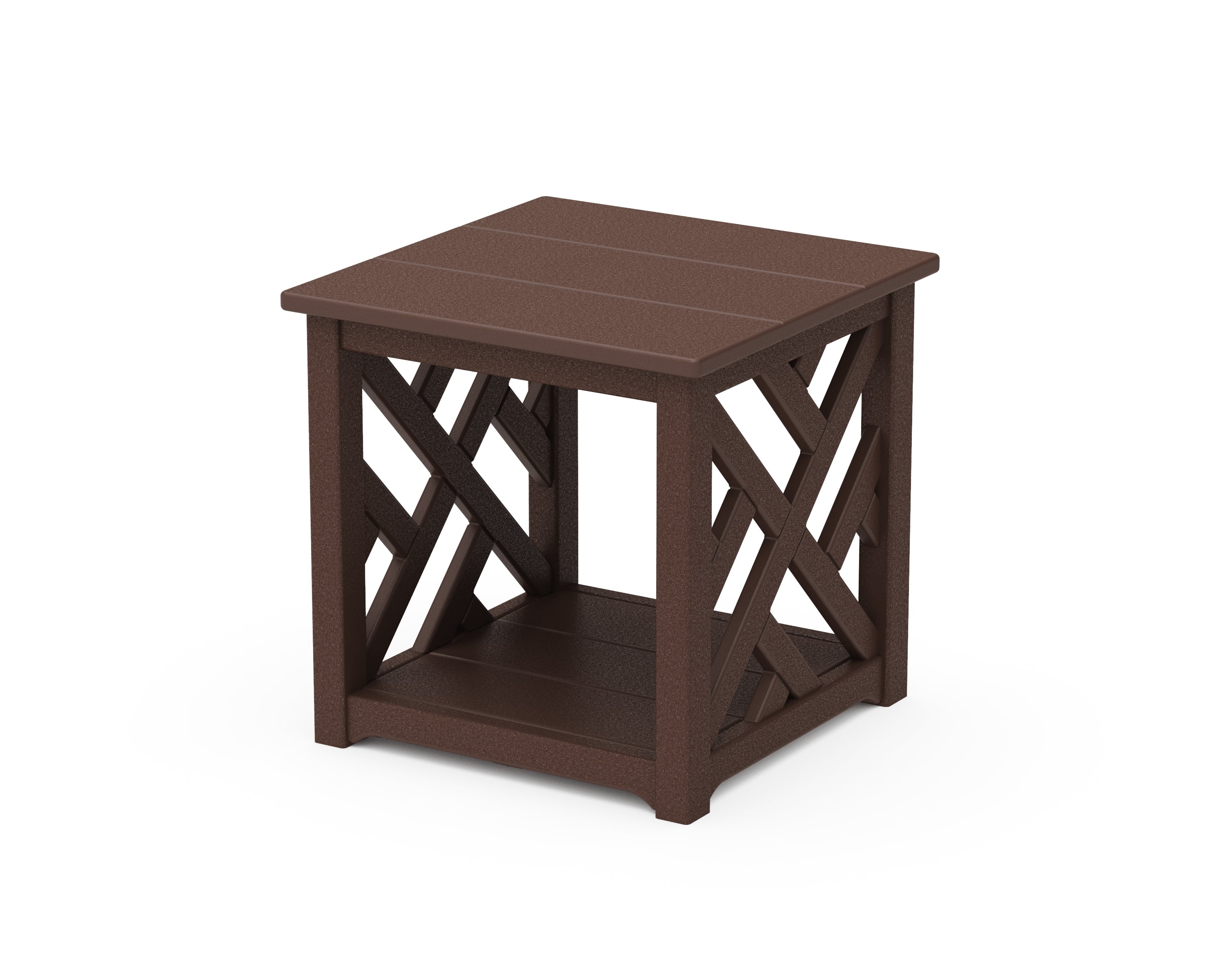 POLYWOOD® Chippendale Accent Table in Mahogany