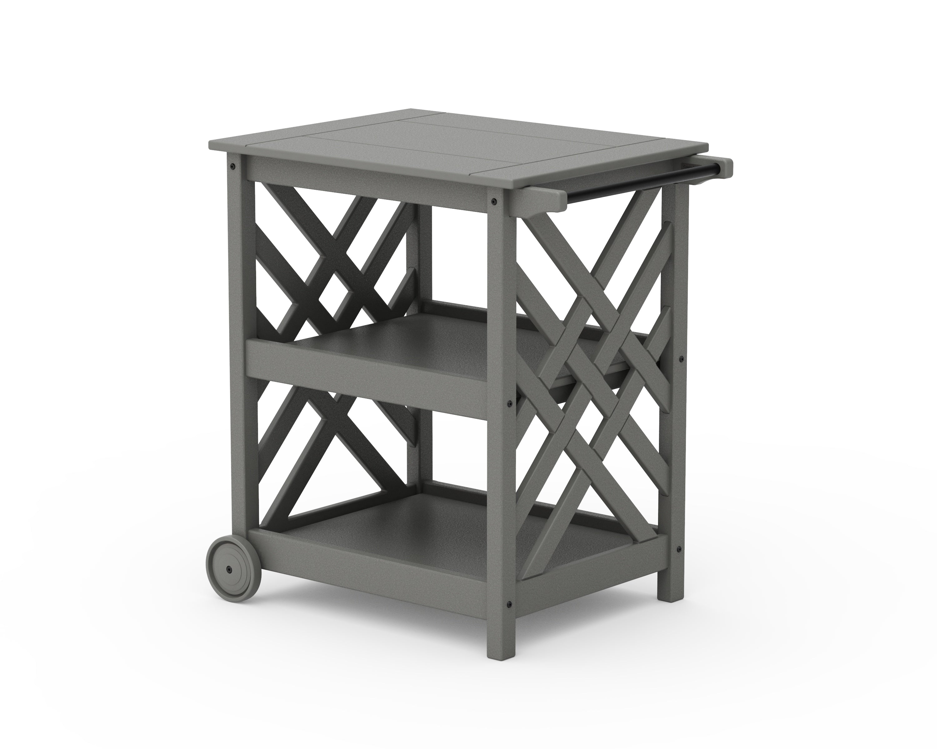 Country Living Wovendale Bar Cart in Slate Grey