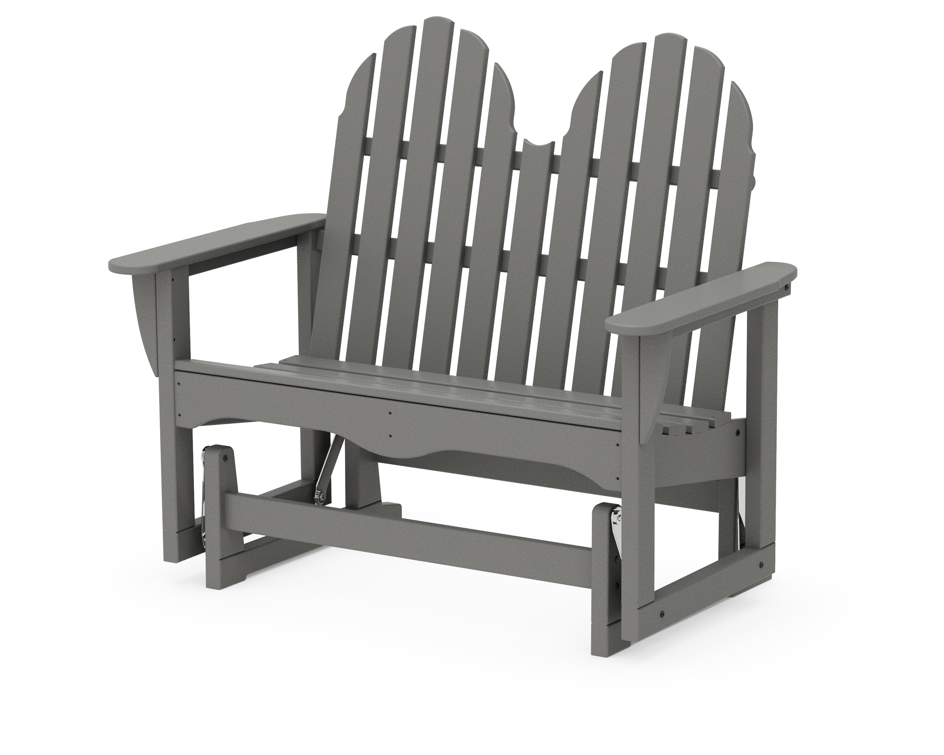 POLYWOOD® Classic Adirondack 48" Glider in Slate Grey
