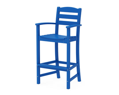 POLYWOOD® La Casa Café Bar Arm Chair in Pacific Blue