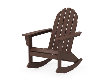 POLYWOOD® Vineyard Adirondack Rocking Chair in Mahogany