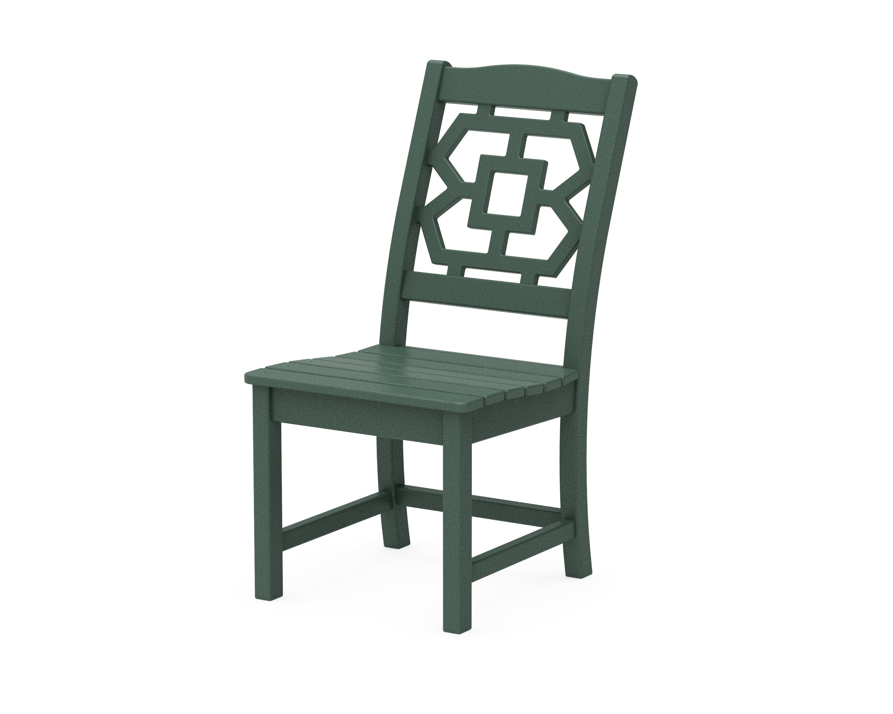 Martha Stewart by POLYWOOD® Chinoiserie Dining Side Chair in Green