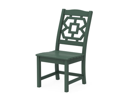Martha Stewart by POLYWOOD® Chinoiserie Dining Side Chair in Green
