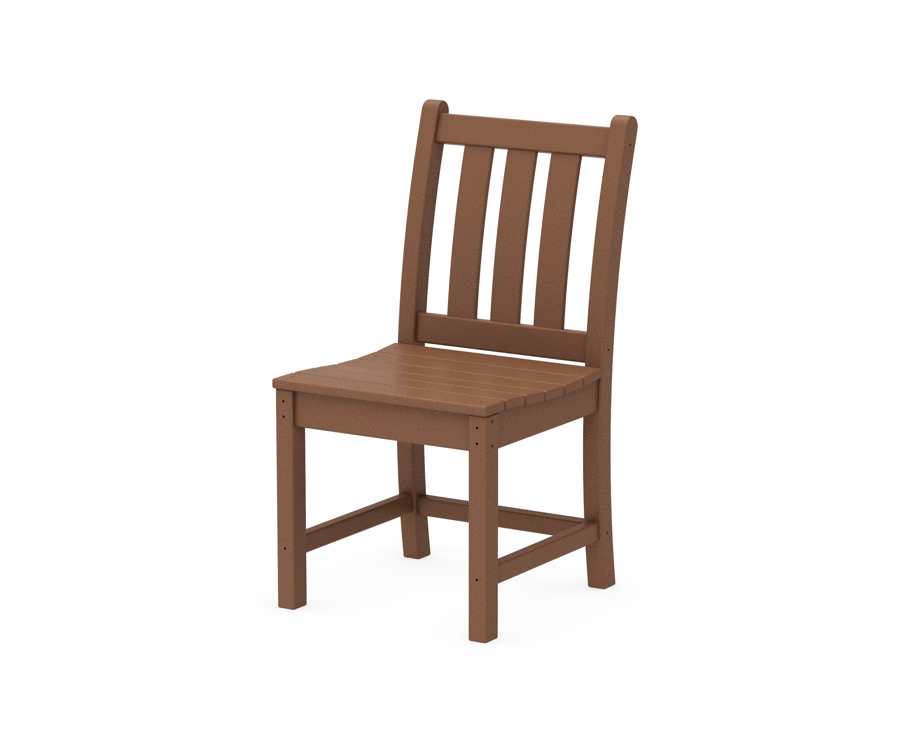 POLYWOOD® Traditional Garden Dining Side Chair in Teak