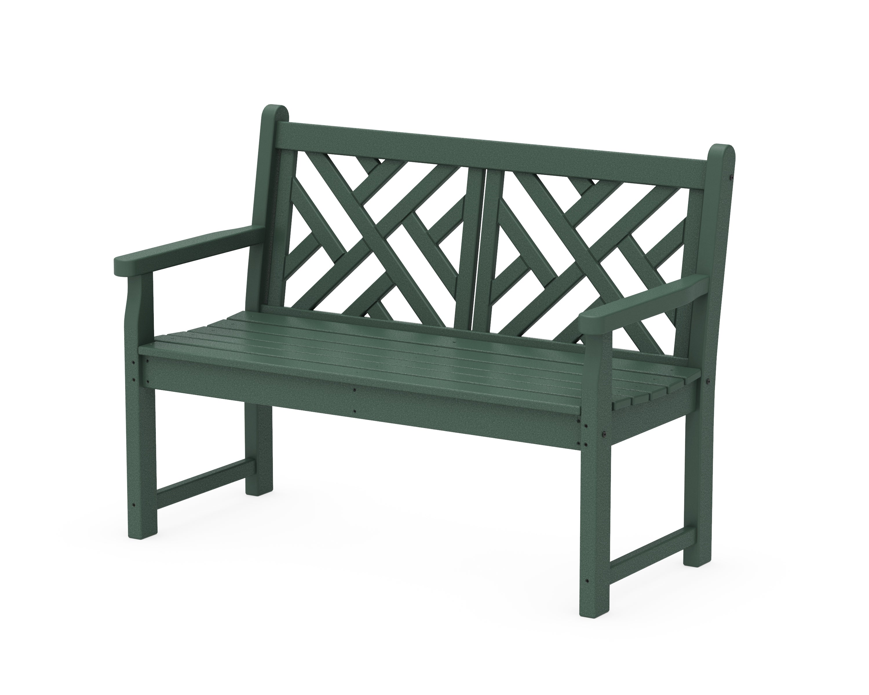 POLYWOOD® Chippendale 48" Bench in Green