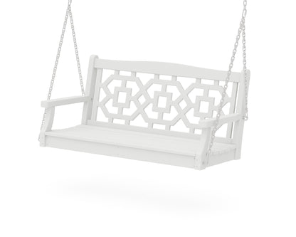 Martha Stewart by POLYWOOD® Chinoiserie 48" Swing in White