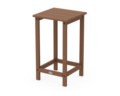POLYWOOD® Long Island 26" Counter Side Table in Teak