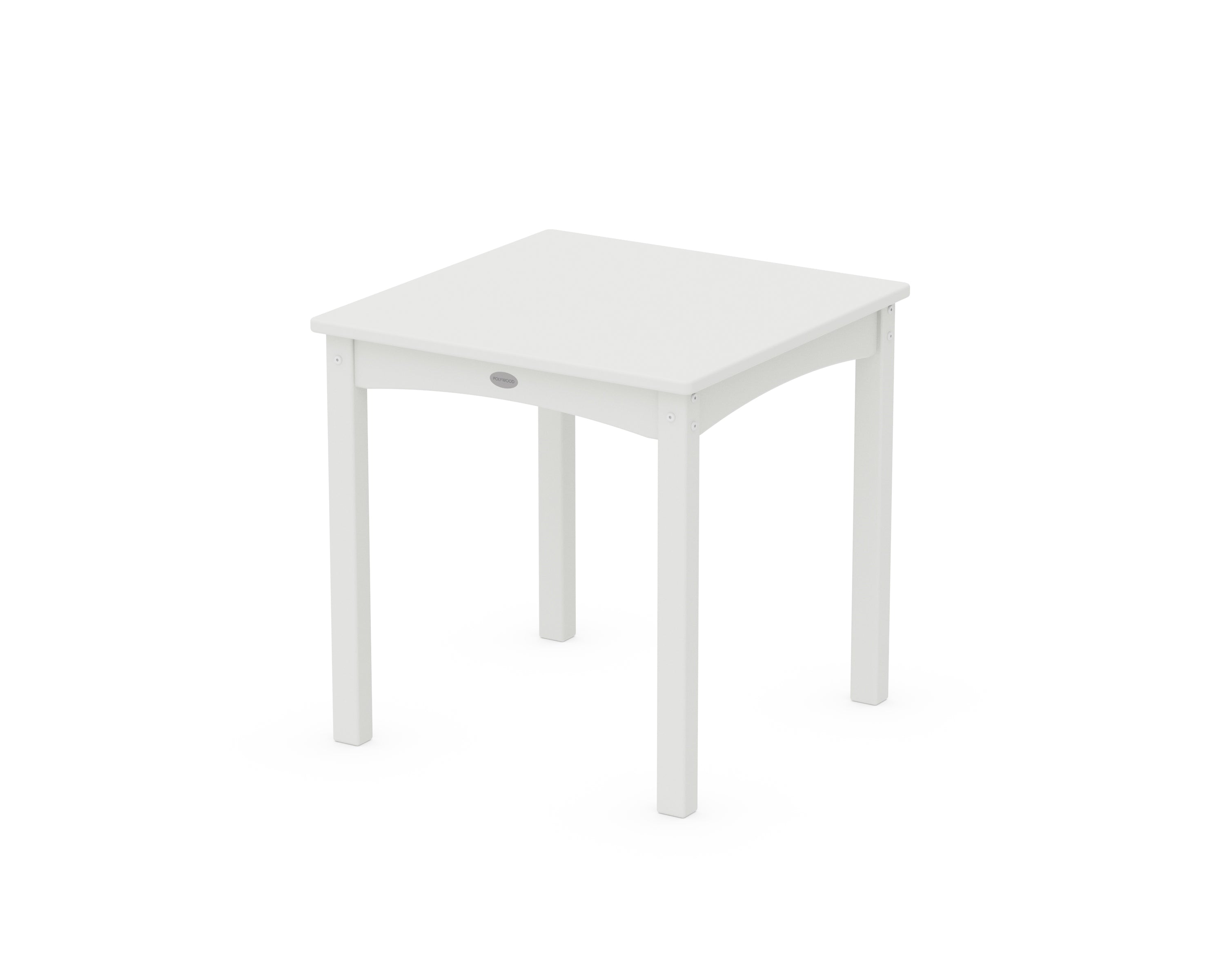 POLYWOOD® Kids 24" Dining Table in White