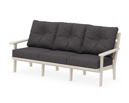 POLYWOOD® Lakeside Deep Seating Sofa in Sand / Ash Charcoal