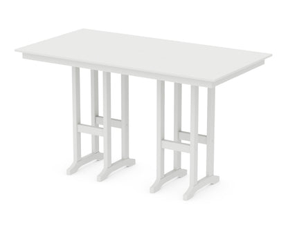 POLYWOOD® Farmhouse 37" x 72" Bar Table in White