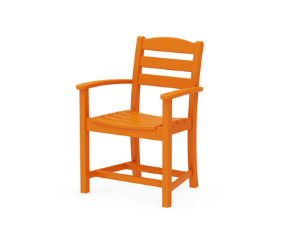 POLYWOOD® La Casa Café Dining Arm Chair in Tangerine
