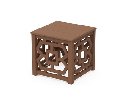Martha Stewart by POLYWOOD® Chinoiserie Accent Table in Teak