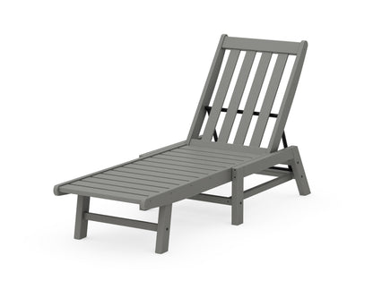 POLYWOOD® Vineyard Chaise in Slate Grey