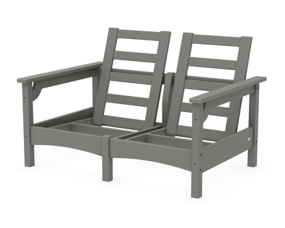 POLYWOOD® Club Loveseat Frame in Slate Grey