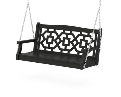 Martha Stewart by POLYWOOD® Chinoiserie 48" Swing in Black