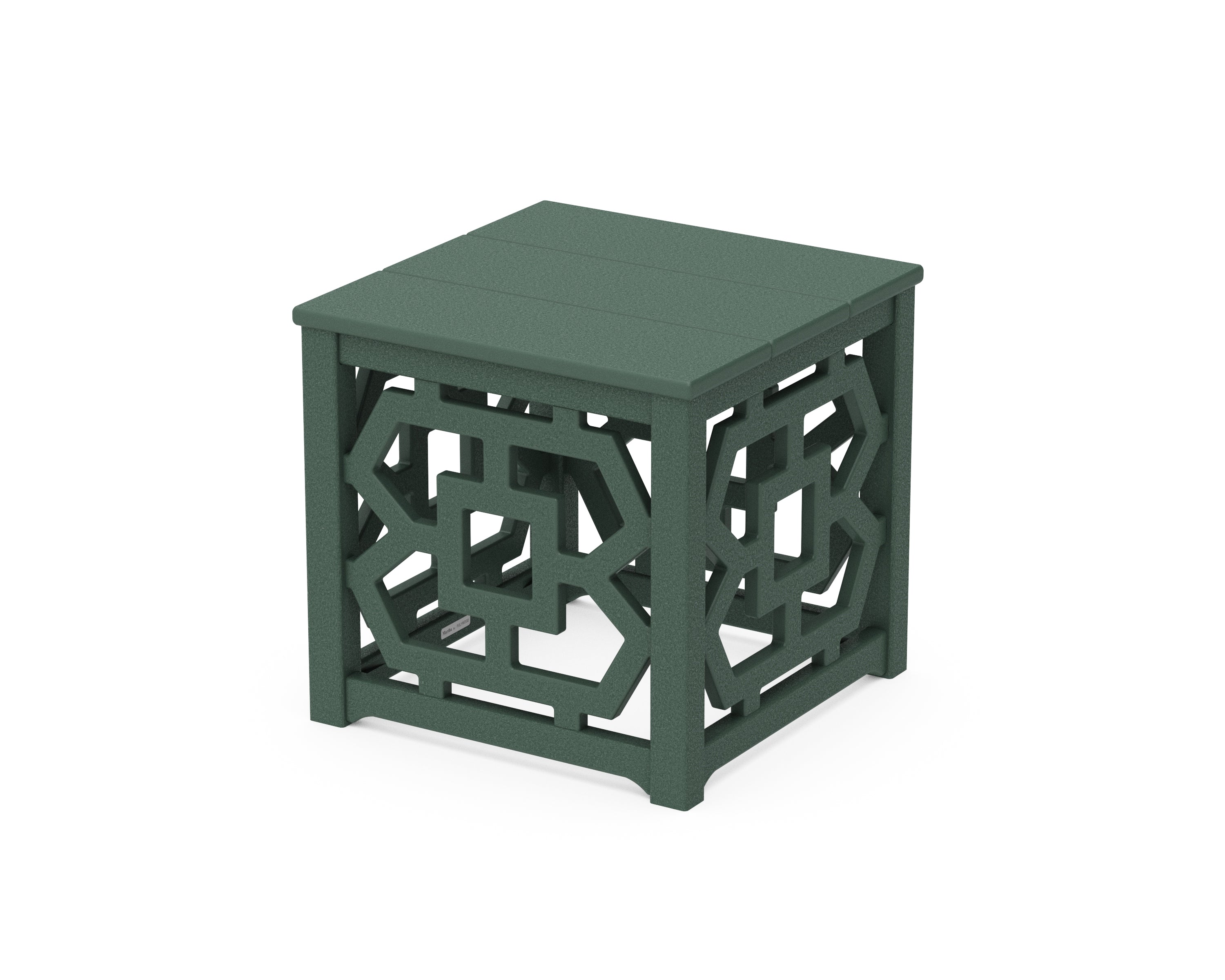 Martha Stewart by POLYWOOD® Chinoiserie Accent Table in Green