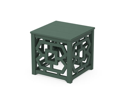 Martha Stewart by POLYWOOD® Chinoiserie Accent Table in Green