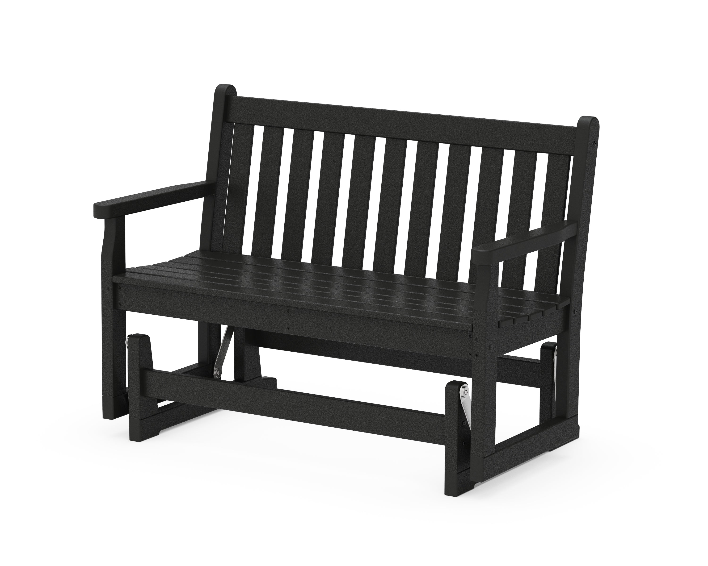 POLYWOOD® Traditional Garden 48" Glider in Black