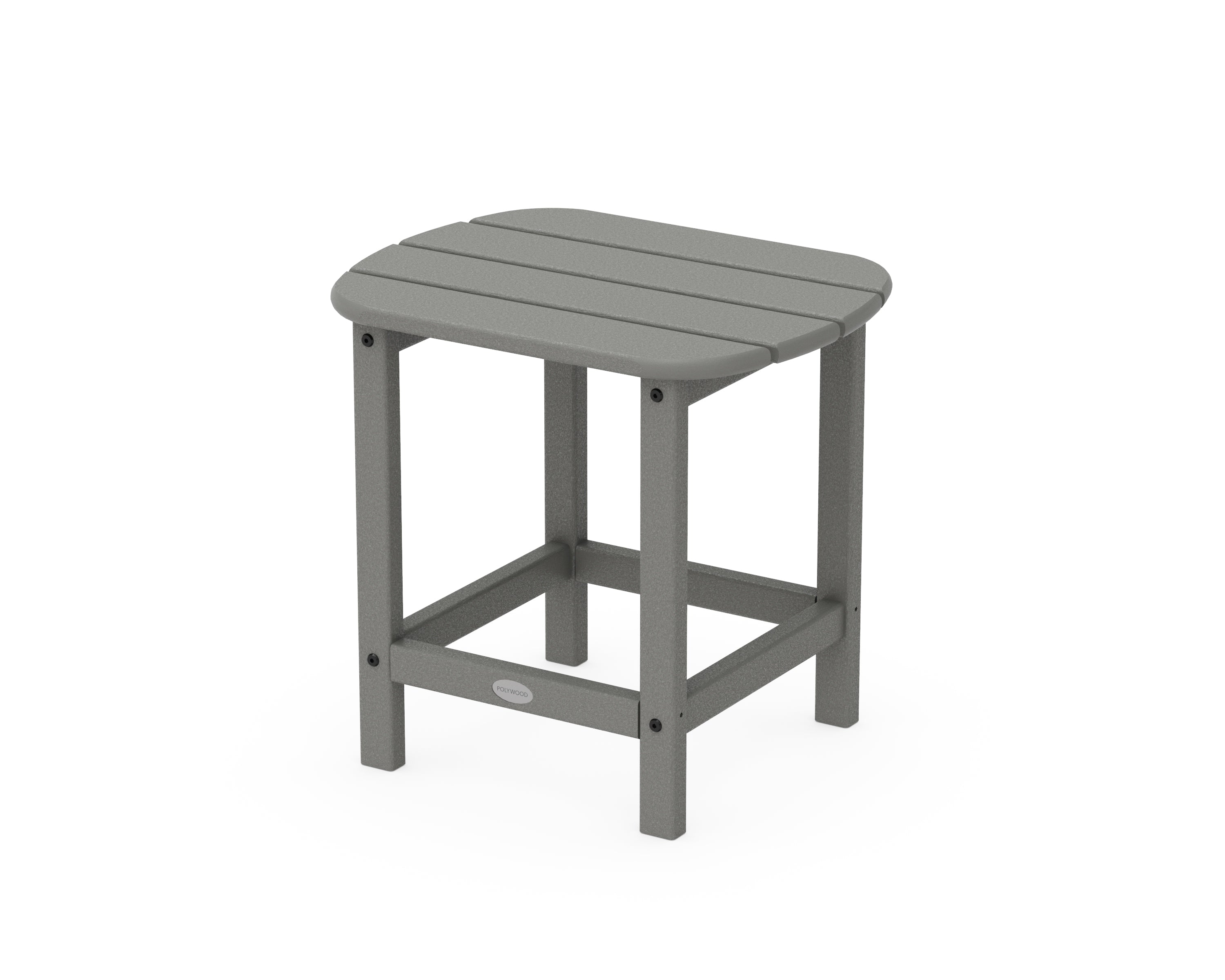 POLYWOOD® South Beach 18" Side Table in Slate Grey