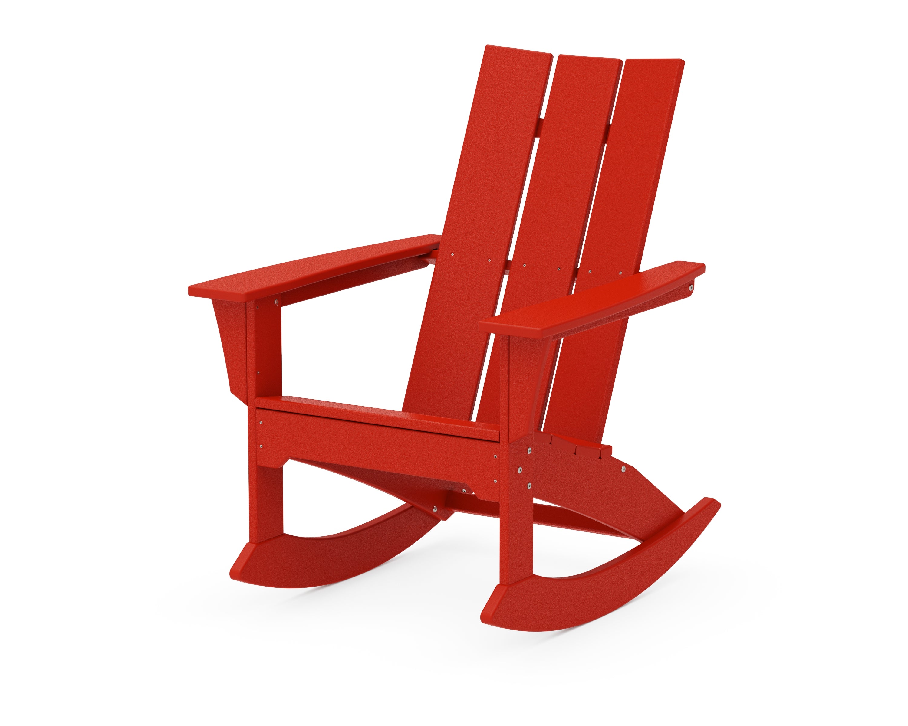 POLYWOOD® Modern Adirondack Rocker in Sunset Red