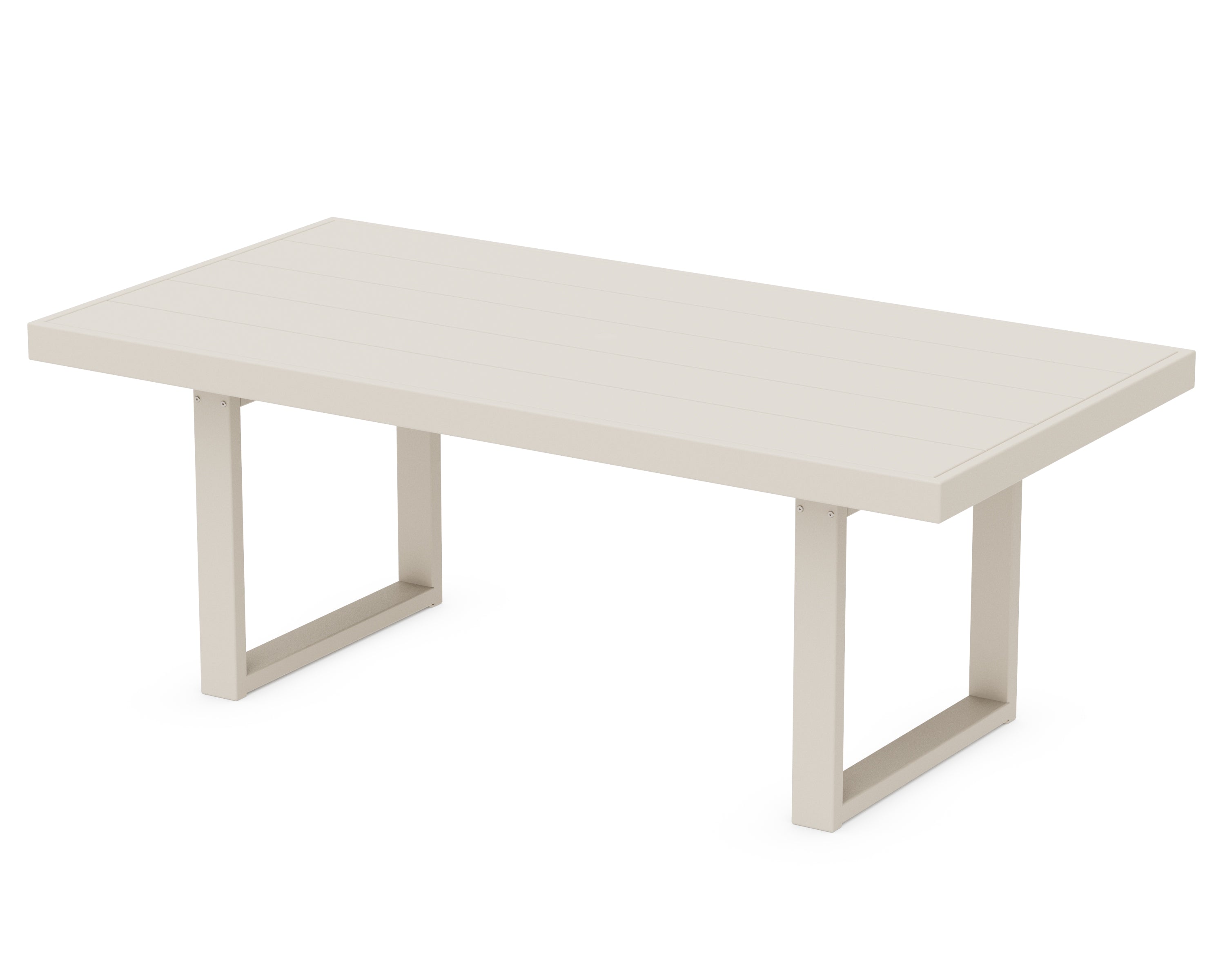 POLYWOOD® EDGE 40" x 78" Dining Table in Sand