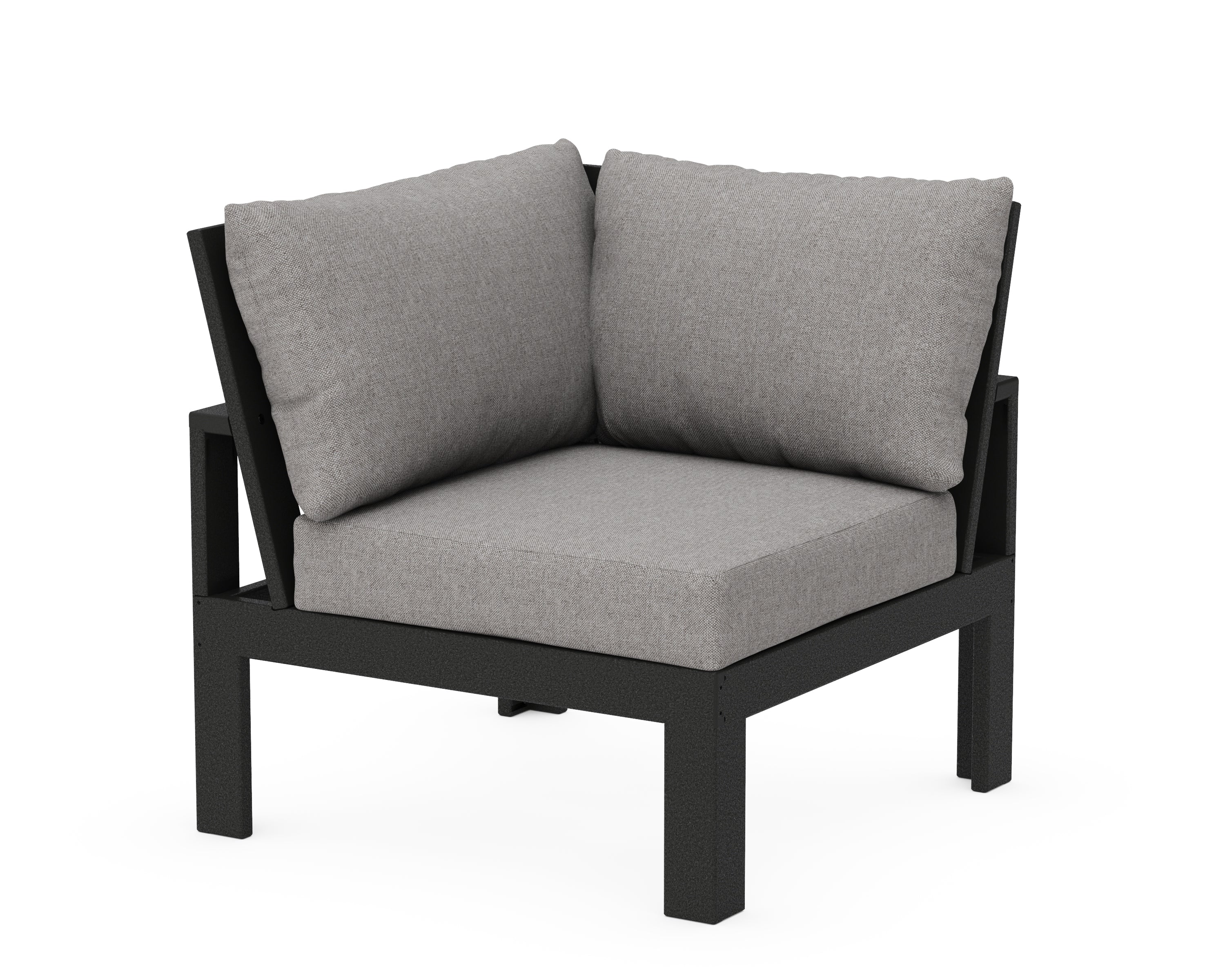 Unbranded Modular Corner Chair in Black / Grey Mist