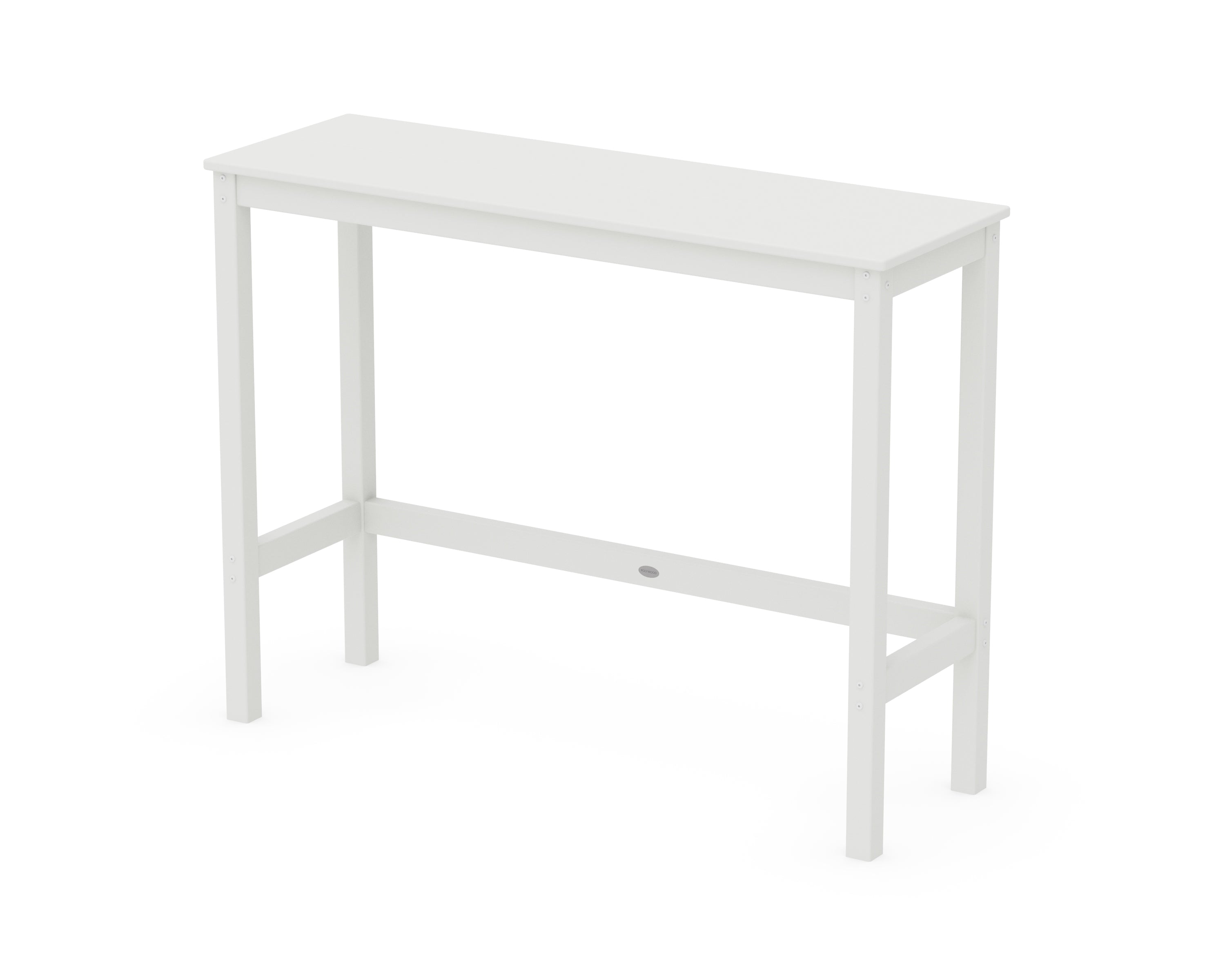 POLYWOOD® Studio Balcony Bar Table in White