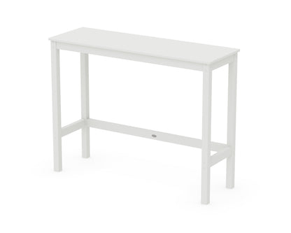 POLYWOOD® Studio Balcony Bar Table in White