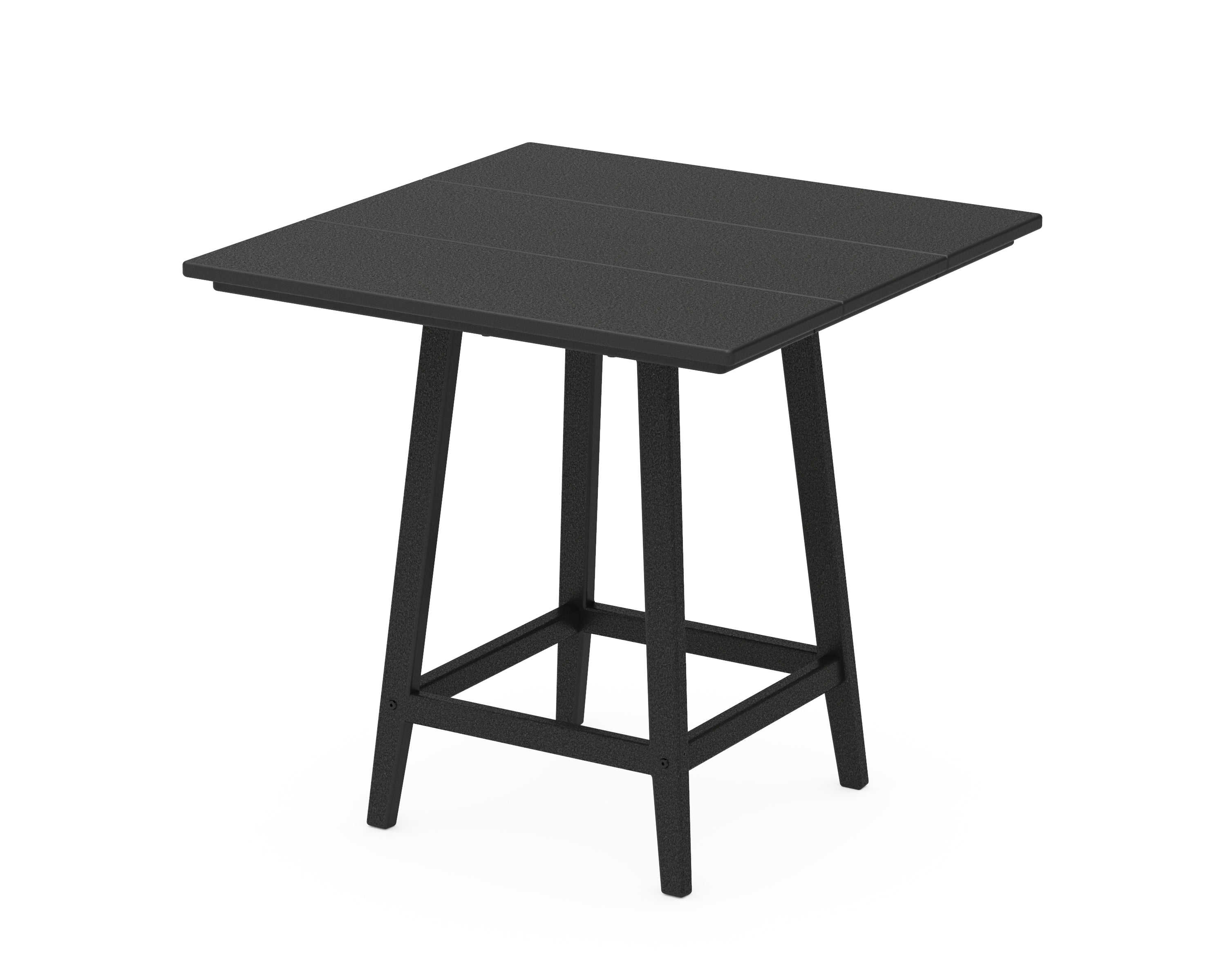 POLYWOOD® Studio 30" Square Bistro Table in Black