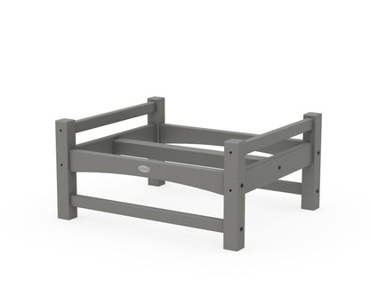 POLYWOOD® Club Ottoman Frame in Slate Grey