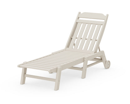 Country Living Cottage Chaise with Wheels in Sand