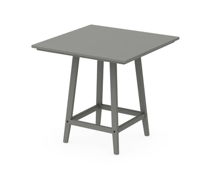 POLYWOOD® Studio 30" Square Bistro Table in Slate Grey