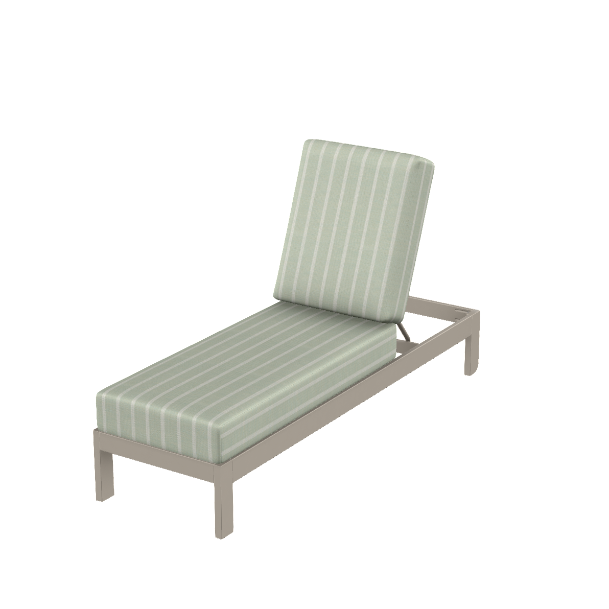 Leeward Three-Position Lay Flat Armless Chaise