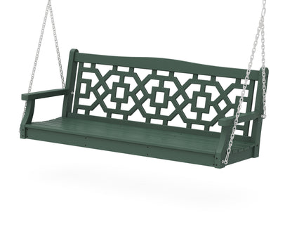 Martha Stewart by POLYWOOD® Chinoiserie 60" Swing in Green
