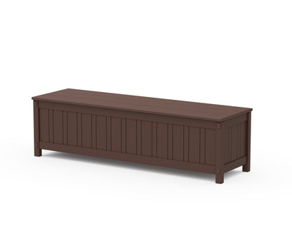 Martha Stewart by POLYWOOD® Acadia 60” Storage Bench in Mahogany
