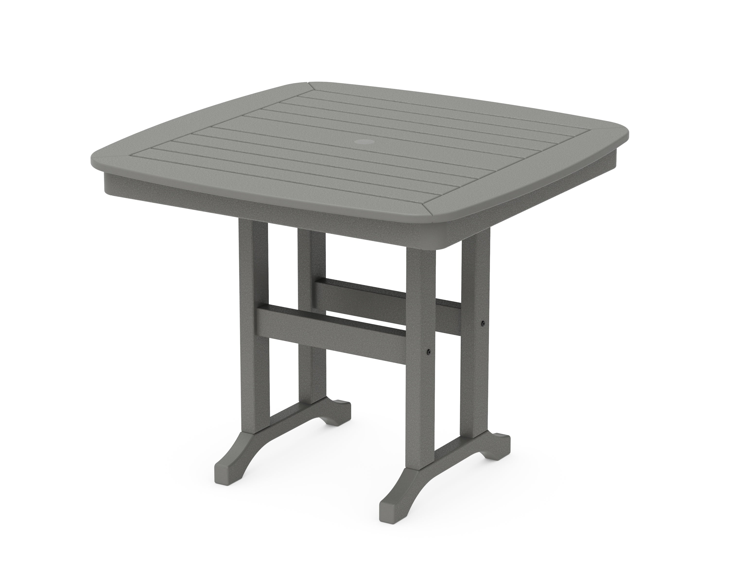 POLYWOOD® Nautical 37" Dining Table in Slate Grey