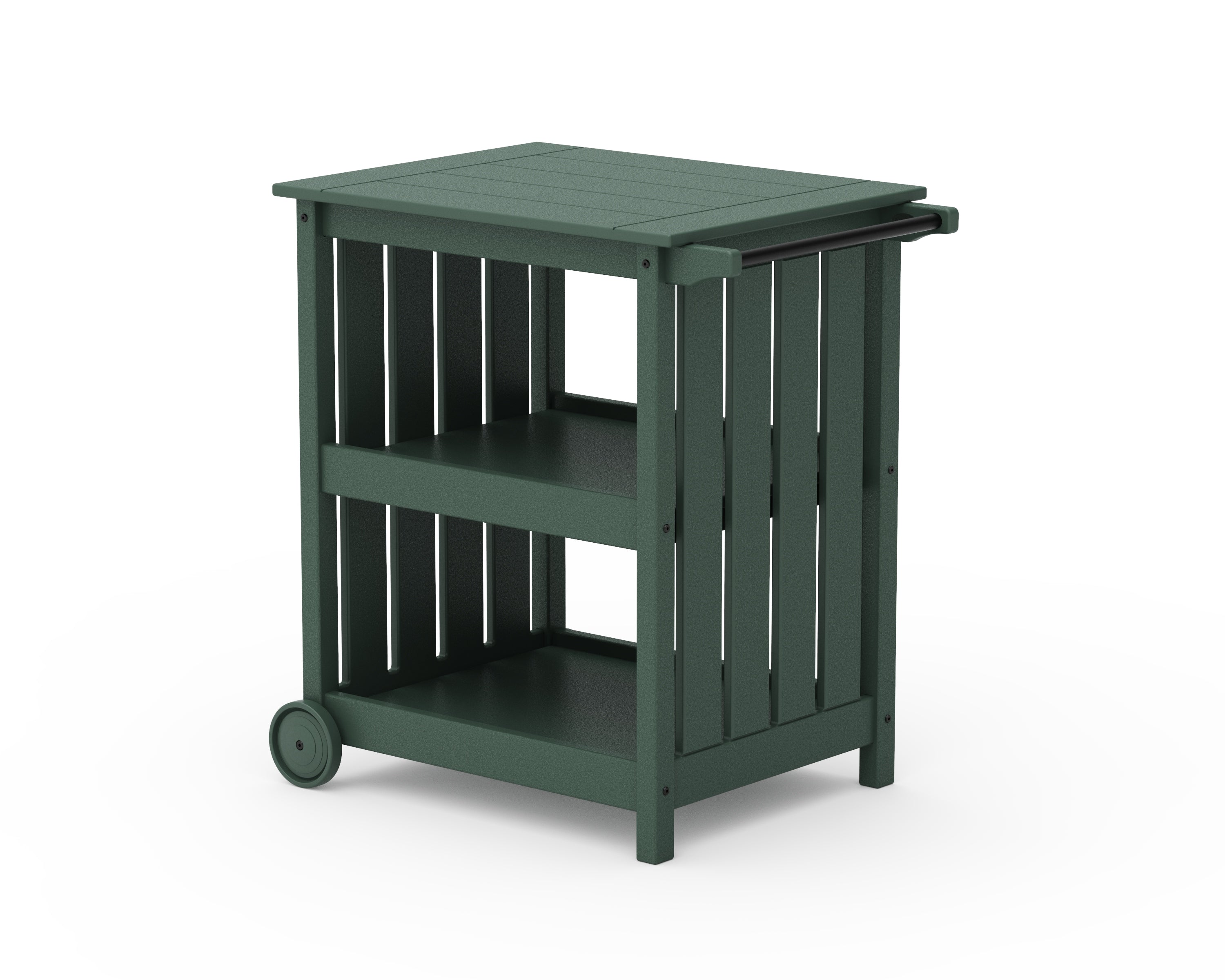 POLYWOOD® Vineyard Bar Cart in Green