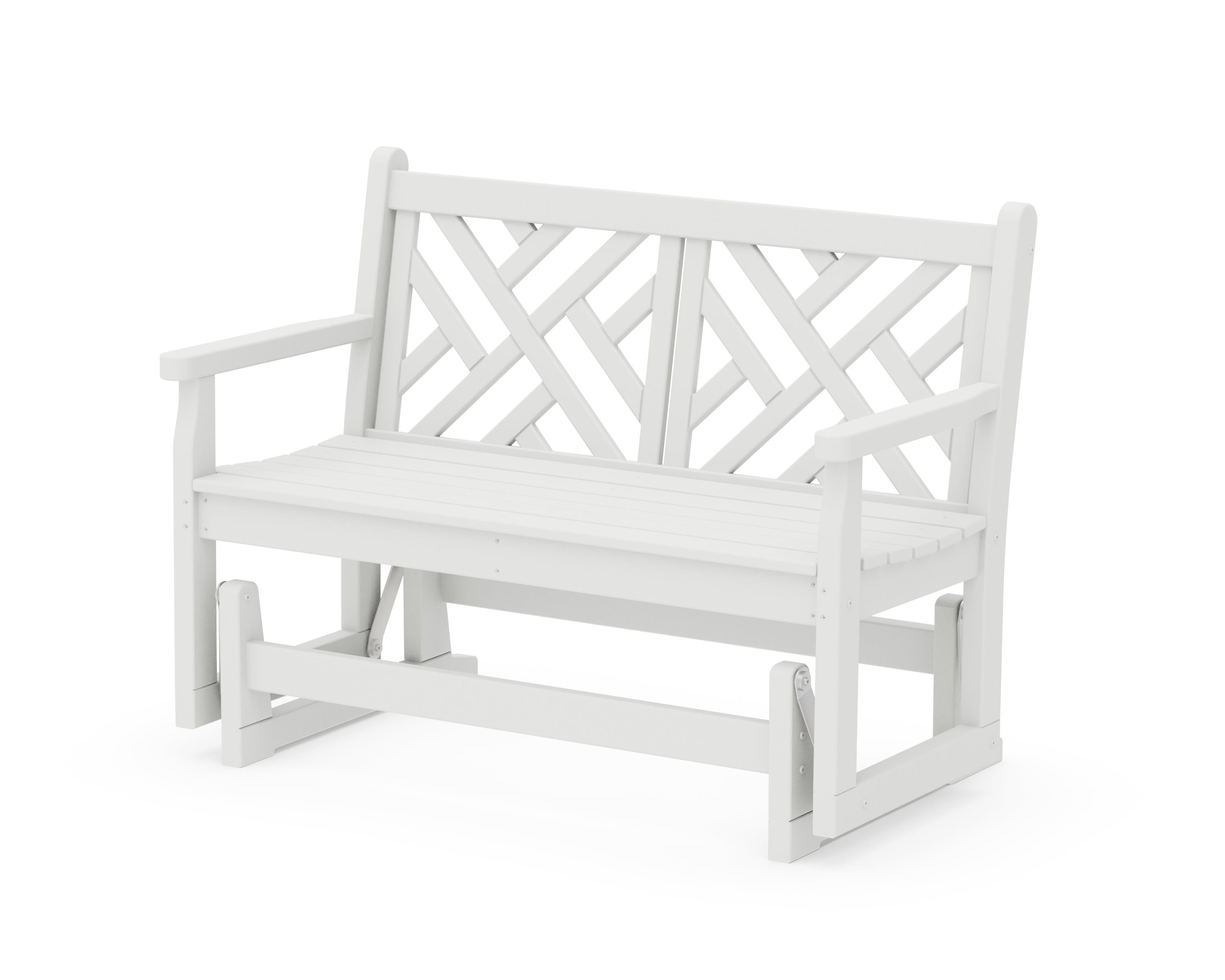 POLYWOOD® Chippendale 48" Glider in White