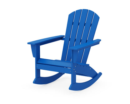 POLYWOOD® Nautical Adirondack Rocking Chair in Pacific Blue