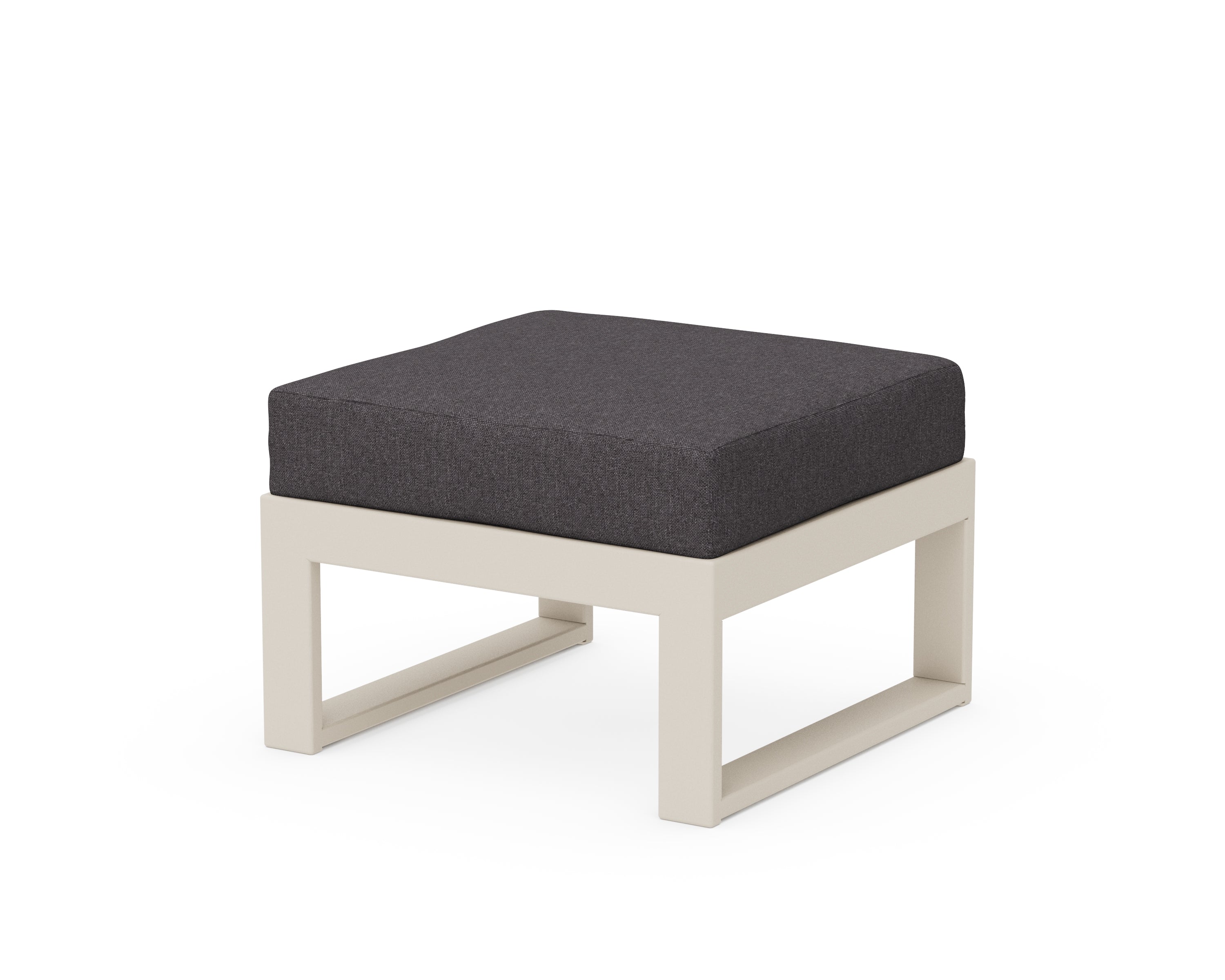 Unbranded Modular Ottoman - Modern in Sand / Ash Charcoal