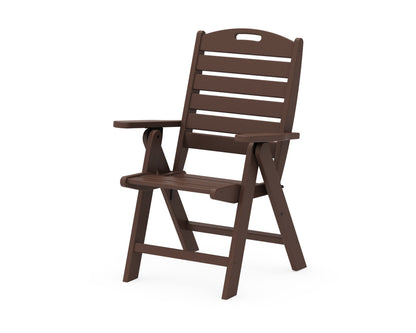 POLYWOOD® Nautical Folding Highback Chair in Mahogany