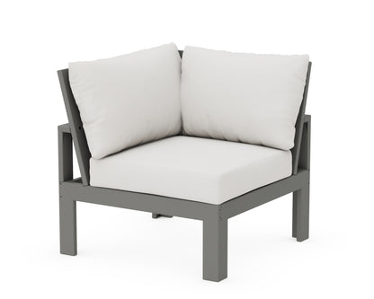 Unbranded Modular Corner Chair in Slate Grey / Natural Linen